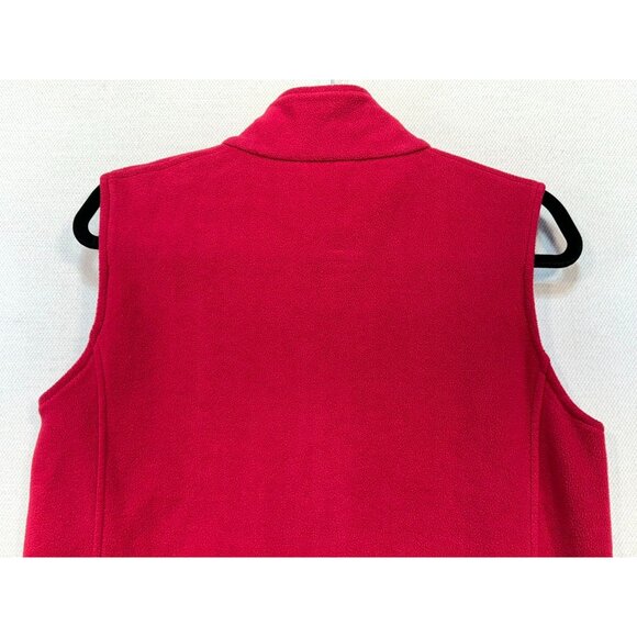 Woolrich Womens Fleece Vest Small Fuchsia Pink Warm Cozy Classic - Picture 10 of 10